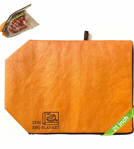 ZDH BBQ Blanket Meat Resting Bag 21in Yellow Reusable Foldable Washable