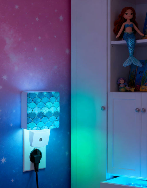 Load image into Gallery viewer, Caifujiqi Night Light Plug-in Dusk to Dawn Sensor White LED Plastic Modern
