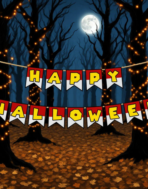 Load image into Gallery viewer, Halloween Trunk or Treat Happy Halloween Banner Garage Door Decor
