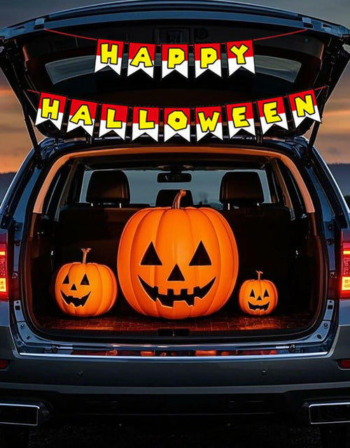 Load image into Gallery viewer, Halloween Trunk or Treat Happy Halloween Banner Garage Door Decor
