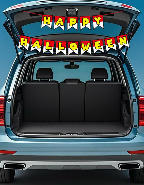 Load image into Gallery viewer, Halloween Trunk or Treat Happy Halloween Banner Garage Door Decor

