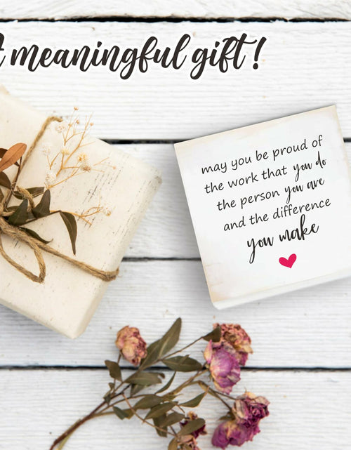 Load image into Gallery viewer, 4"x4" Natural Pine Wood Plaque - Inspirational Rustic Home &amp; Office Decor
