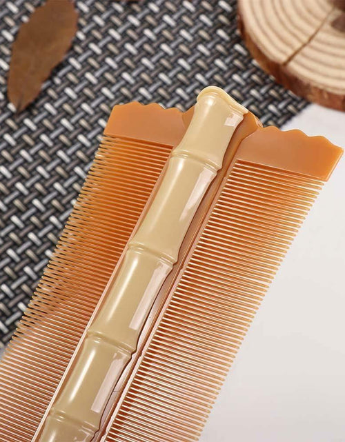 Load image into Gallery viewer, Green Double-Sided Anti-Static Hair Comb Fine Tooth with Handle Styling Tool
