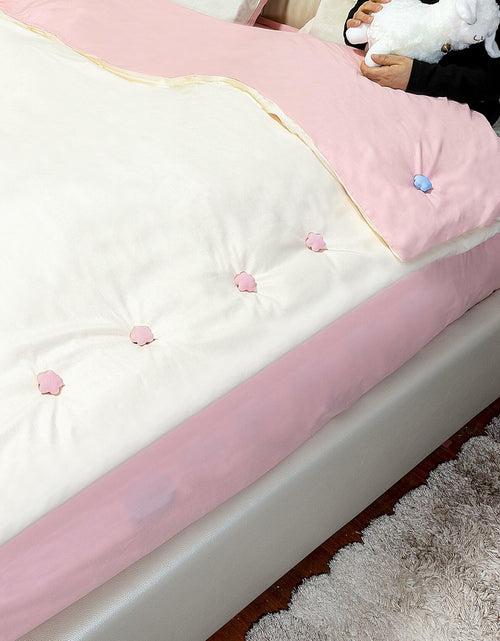 Load image into Gallery viewer, 6pcs Star Shaped Duvet Pins Clips Comforter Holder Double-Sided Blue
