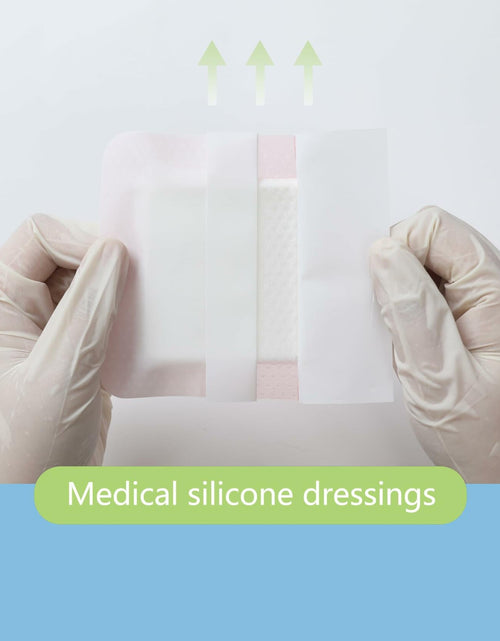 Load image into Gallery viewer, Pointmass 5 Pack 4"x4" Silicone Foam Dressing Waterproof Wound Care OPEN BOX
