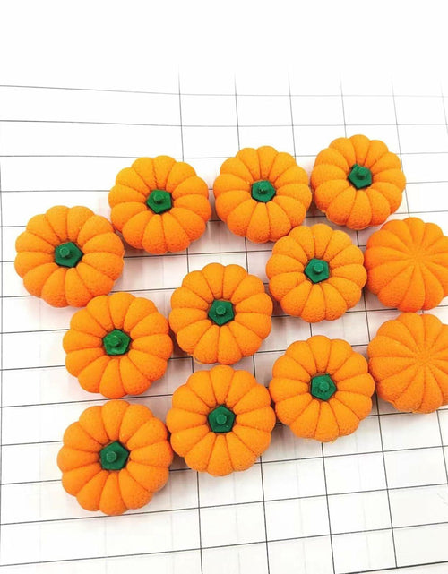 Load image into Gallery viewer, RUIFUU 18Pcs Halloween Pumpkin Erasers Bulk Mini 3D Fall Classroom Prize
