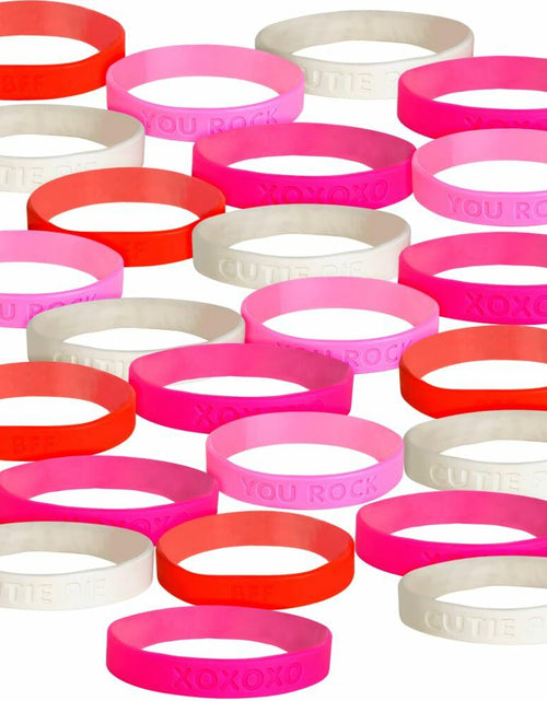 Load image into Gallery viewer, Rhode Island Novelty 8" Valentine's Rubber Bracelets - 24 Pieces
