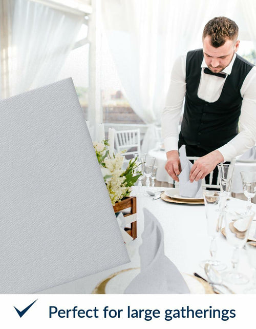Load image into Gallery viewer, PAW Decor Collection Airlaid Paper Napkins 16x16 Silver 50 Pieces
