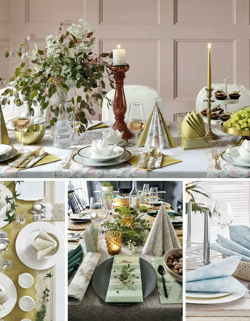 Load image into Gallery viewer, PAW Decor Collection Airlaid Paper Napkins 16x16 Silver 50 Pieces
