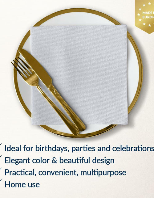 Load image into Gallery viewer, PAW Decor Collection Airlaid Paper Napkins 16x16 Silver 50 Pieces
