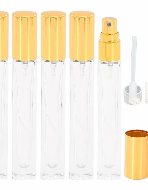 Load image into Gallery viewer, 5PCS 10ml Mini Perfume Refillable Bottles Travel Atomizer Set with Dispenser
