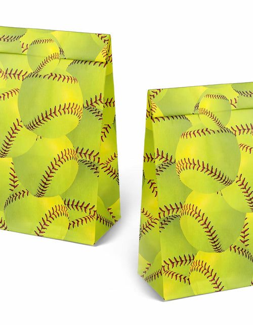 Load image into Gallery viewer, Outego 24 Softball Party Favor Bags with Stickers Kids Birthday Supplies
