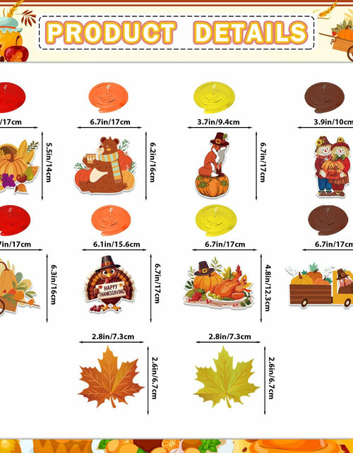 Load image into Gallery viewer, Yavxzvbw Thankful for You Banner Fall Leaves Garland Orange Thanksgiving
