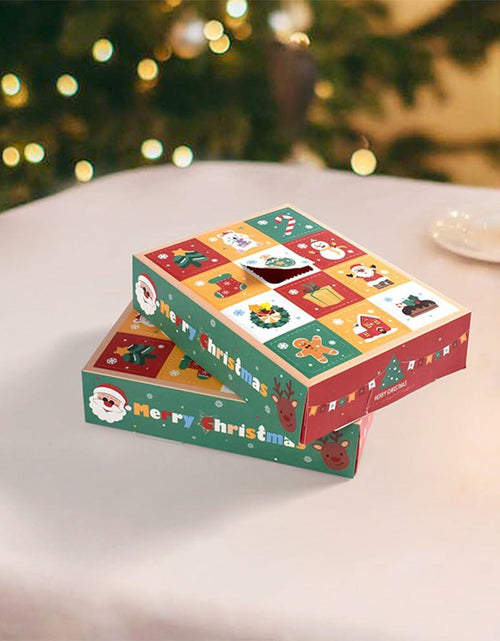 Load image into Gallery viewer, IPEWOEF 5PCS Christmas Gift Boxes 12-Grid Advent Surprise DIY Holiday Box

