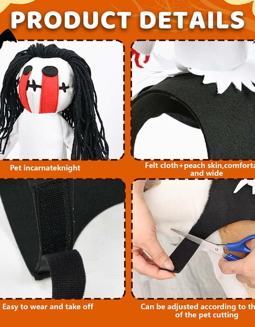 Load image into Gallery viewer, stepsin Dog Halloween Ghost Riding Saddle Costume Female Ghost Size S-M
