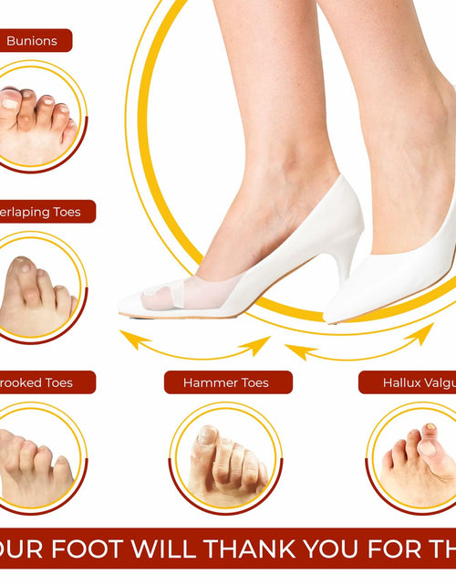 Load image into Gallery viewer, Kubbar Orthopedic Toe Spacers Bunion Corrector Hammer Toe Straightener 2 Pairs
