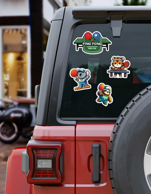 Load image into Gallery viewer, BIGZORO 50PCS Ping Pong Table Tennis Stickers Waterproof Vinyl Decals
