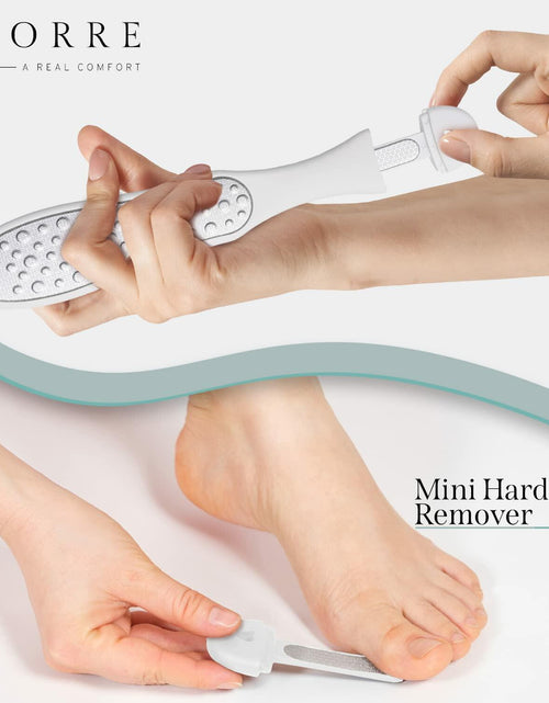 Load image into Gallery viewer, Riorre Professional 3-in-1 Foot Scrubber Callus Remover White Pack 1
