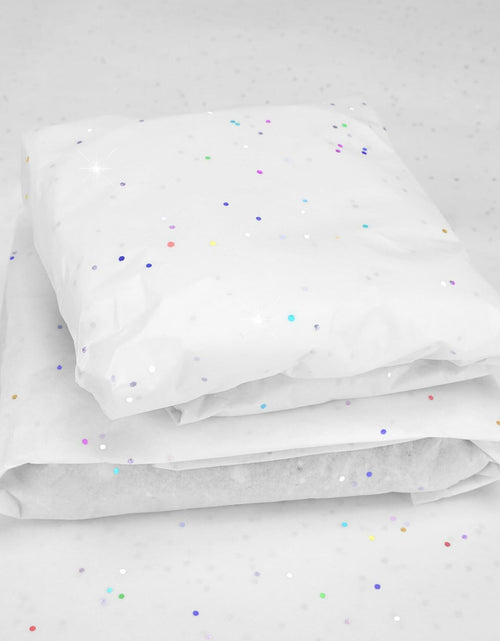 Load image into Gallery viewer, MR FIVE White Glitter Tissue Paper 14x20in 100 Sheets White Sparkle
