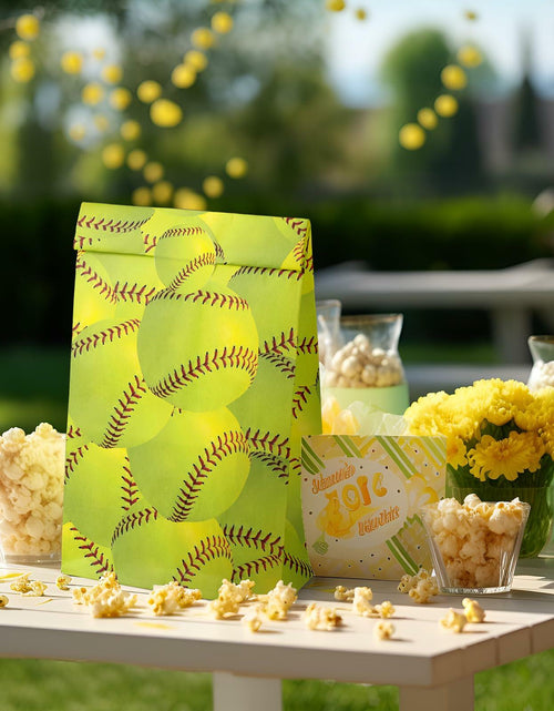 Load image into Gallery viewer, Outego 24 Softball Party Favor Bags with Stickers Kids Birthday Supplies
