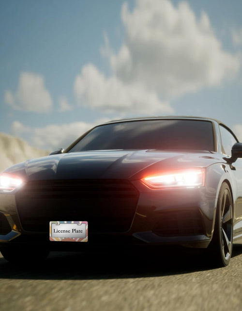 Load image into Gallery viewer, TUBAMQ Groovy Sun Aluminum License Plate Frame Rustproof US Canada Std
