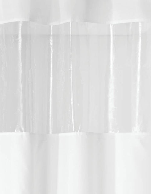 Load image into Gallery viewer, InterDesign Fabric Shower Curtain White Clear 72x72 Inches

