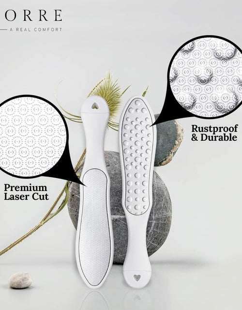Load image into Gallery viewer, Riorre Professional 3-in-1 Foot Scrubber Callus Remover White Pack 1
