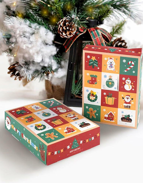 Load image into Gallery viewer, IPEWOEF 5PCS Christmas Gift Boxes 12-Grid Advent Surprise DIY Holiday Box
