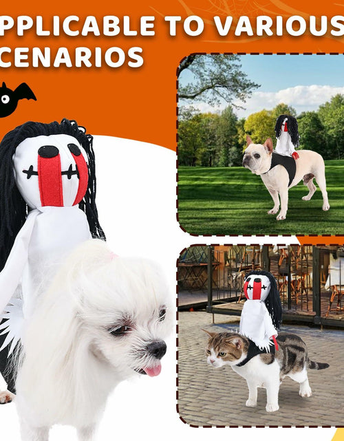 Load image into Gallery viewer, stepsin Dog Halloween Ghost Riding Saddle Costume Female Ghost Size S-M
