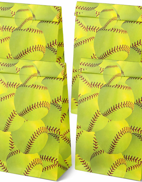 Load image into Gallery viewer, Outego 24 Softball Party Favor Bags with Stickers Kids Birthday Supplies
