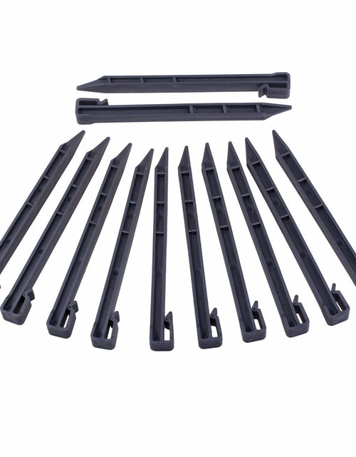 Load image into Gallery viewer, YANEYRIE Landscape Anchoring Spikes 10in Spiral Nylon Black 10PCS
