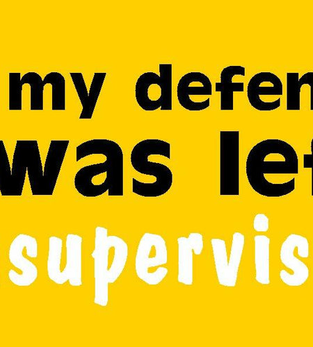 "In My Defense I Was Left Unsupervised" Vinyl Decal Sticker for Car, Lunch Box