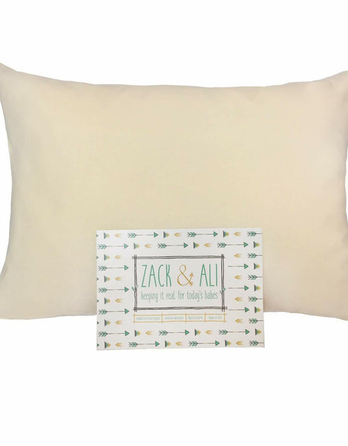 Load image into Gallery viewer, Zack &amp; Ali Organic Toddler Pillowcase Natural 13x18 1-Pack USA
