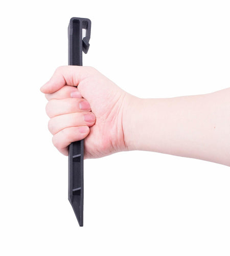 YANEYRIE Landscape Anchoring Spikes 10in Spiral Nylon Black 10PCS