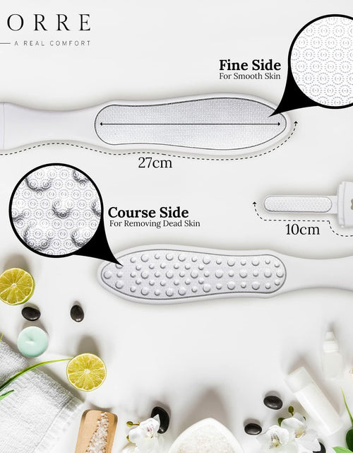 Load image into Gallery viewer, Riorre Professional 3-in-1 Foot Scrubber Callus Remover White Pack 1
