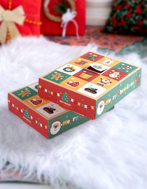 Load image into Gallery viewer, IPEWOEF 5PCS Christmas Gift Boxes 12-Grid Advent Surprise DIY Holiday Box
