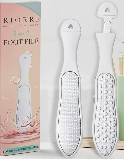 Load image into Gallery viewer, Riorre Professional 3-in-1 Foot Scrubber Callus Remover White Pack 1
