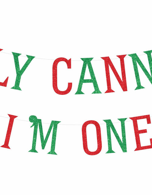 Load image into Gallery viewer, Sursurprise Holy Cannoli 1st Birthday Banner Italian Food Theme 1 Year Old
