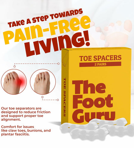 Kubbar Orthopedic Toe Spacers Bunion Corrector Hammer Toe Straightener 2 Pairs