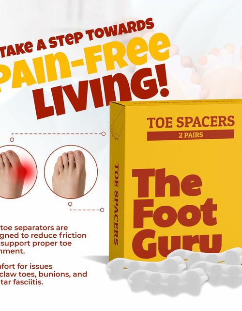 Load image into Gallery viewer, Kubbar Orthopedic Toe Spacers Bunion Corrector Hammer Toe Straightener 2 Pairs
