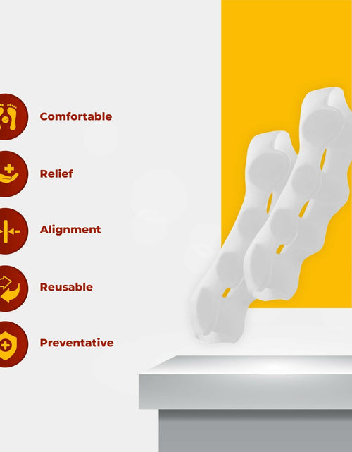 Load image into Gallery viewer, Kubbar Orthopedic Toe Spacers Bunion Corrector Hammer Toe Straightener 2 Pairs
