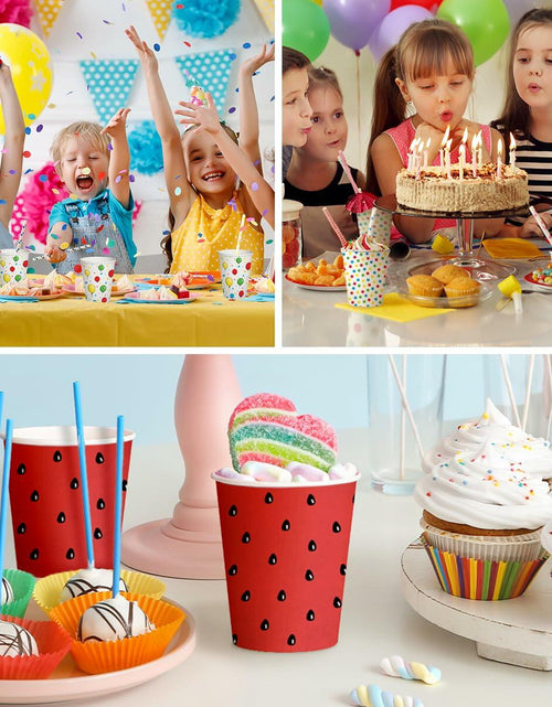 Load image into Gallery viewer, PAW Decor Collection Baby Pink Disposable Paper Cups 8.5oz 50-Pack Party

