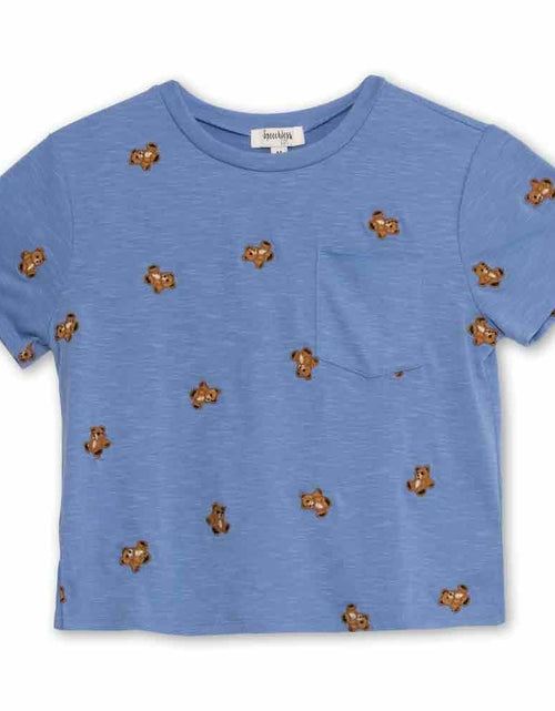 Load image into Gallery viewer, Speechless Girl's Graphic T-Shirt Periwinkle Bear Size XL
