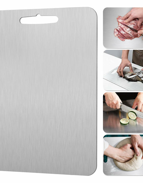Load image into Gallery viewer, GAUDORA Titanium Cutting Board Non Slip Dishwasher Safe 14x10 in
