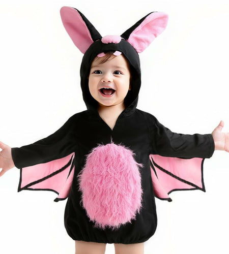 JEGERMIG Toddler Bat Plush Costume Onesie Baby Black Size 2'-2'4"