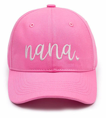KOLWOVEN Nana Baseball Hat Adjustable Cap Women Pink One Size