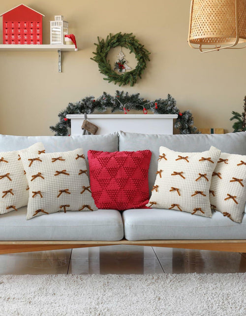 Load image into Gallery viewer, Newwiee Boho Decorative Throw Pillow Covers 18x18 White 2pcs
