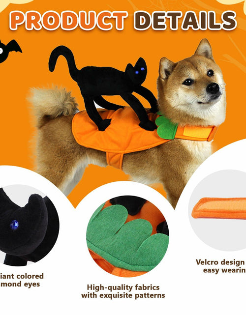 Load image into Gallery viewer, stepsin Dog Saddle Halloween Costume Cat Riding Pet Clothes Small Medium
