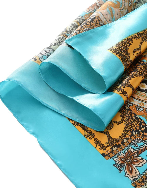 Load image into Gallery viewer, SHJINJU Women's Satin Square Silk Like Hair Scarf Wrap 35" 11-Style
