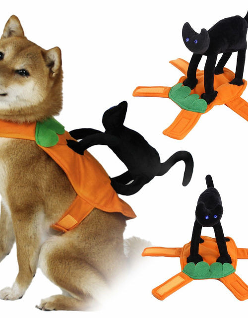 Load image into Gallery viewer, stepsin Dog Saddle Halloween Costume Cat Riding Pet Clothes Small Medium

